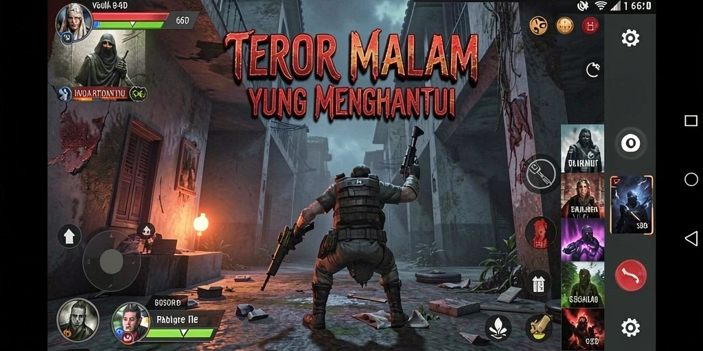Gambaran menegangkan gameplay dalam 66D yang penuh ketegangan.