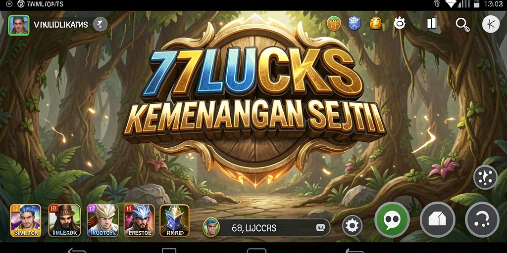 Screenshot menunjukkan gameplay seru dari 77LUCKS dengan grafis menawan.