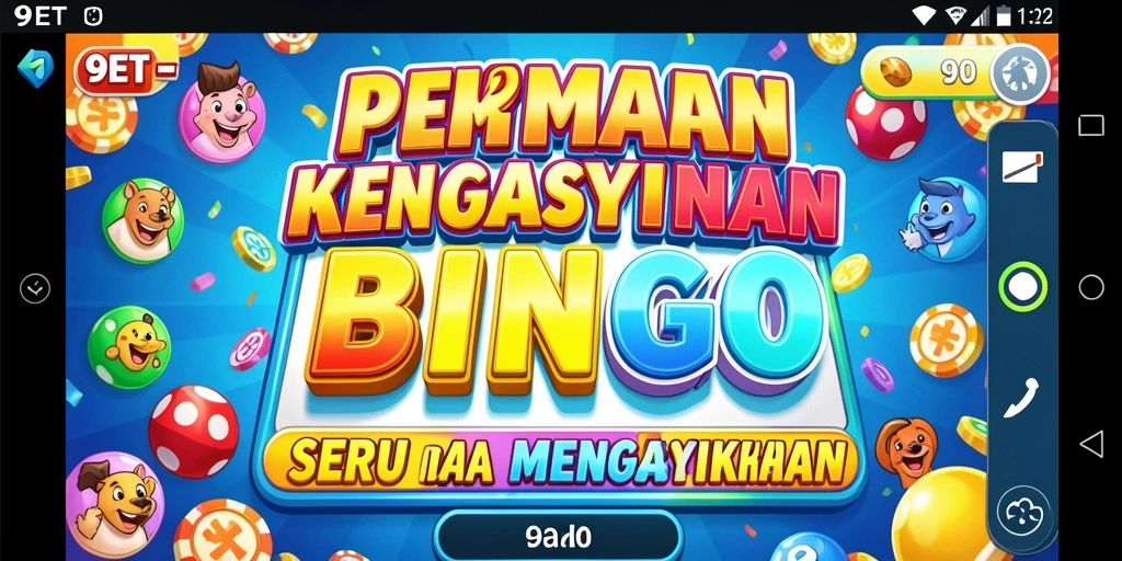Tampilan gameplay Bingo yang menarik dan interaktif di 9ET.