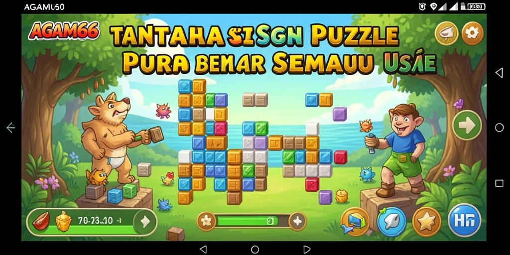 Tampilan gameplay seru di AGAM66 dengan berbagai teka-teki menantang.