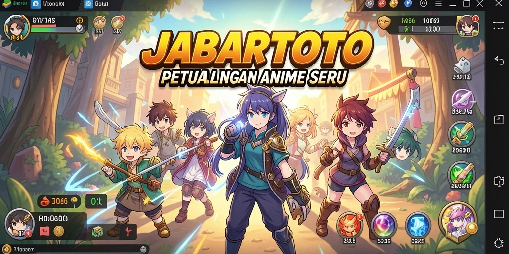 Screenshot gameplay menampilkan aksi karakter Anime yang mendebarkan.