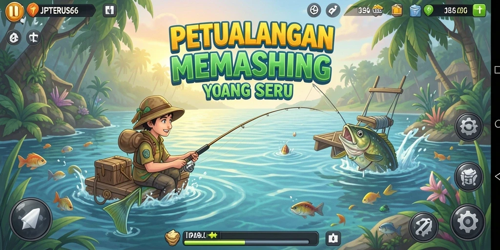 Tangkapan ikan besar di perairan yang menakjubkan.