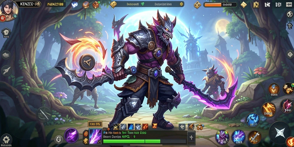 Tampilkan gameplay seru dari KENZO188 dalam dunia ARPG.