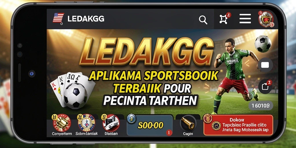 Tampilan antarmuka pengguna LEDAKGG yang menarik saat bermain Sportsbook.