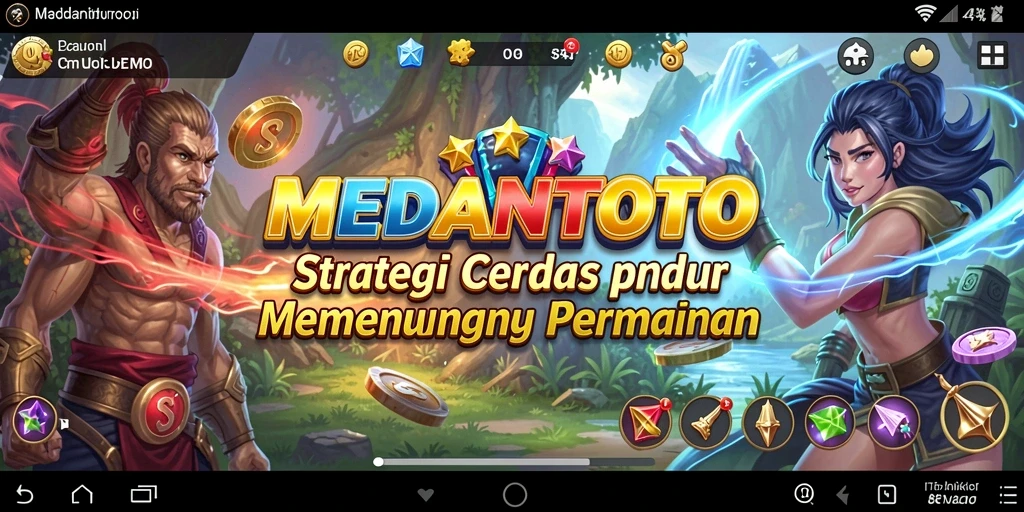 Tangkapan layar utama MEDANTOTO menampilkan strategi pertempuran yang seru.