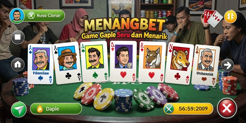 Screenshot gameplay <strong>MENANGBET</strong> yang menampilkan serunya permainan Gaple.