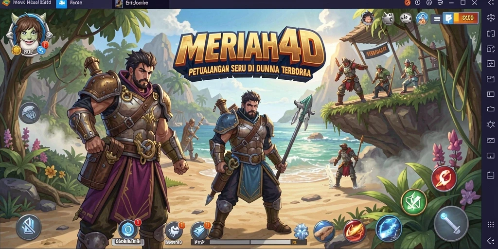 Gameplay MERIAH4D menampilkan petualangan seru di dunia terbuka.