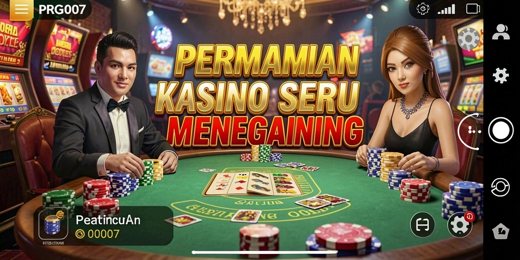 Tampilan menarik dari gameplay PRG007 yang mendebarkan di kasino.