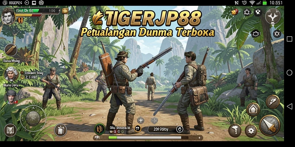 Menampilkan gameplay yang aktif dan menjelajahi dunia terbuka.
