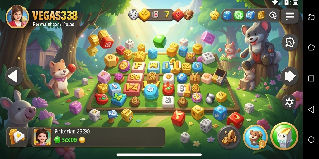 Tampilan gameplay seru dari VEGAS338 dengan berbagai tantangan puzzle.